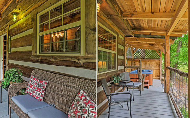 Log cabin porches