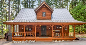 Take a Peek Inside This 3 Bedroom Ranch Cabin In Ronald, United States