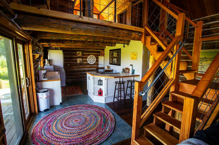 Rustic cabin kitchen